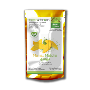 Hemp Extract with CBD Edibles 100mg | Mango & Matcha (12 pieces)